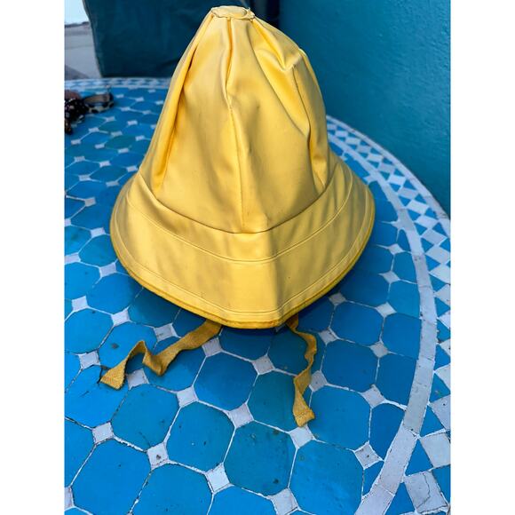 VINTAGE RAINSKINS YELLOW RAIN HAT SOU’WESTER - Picture 3 of 7